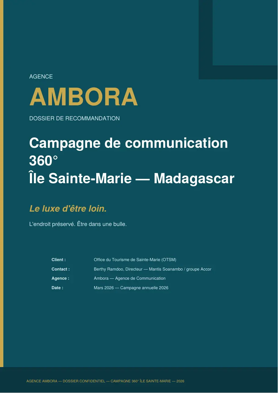 Agence Ambora × Île Sainte-Marie