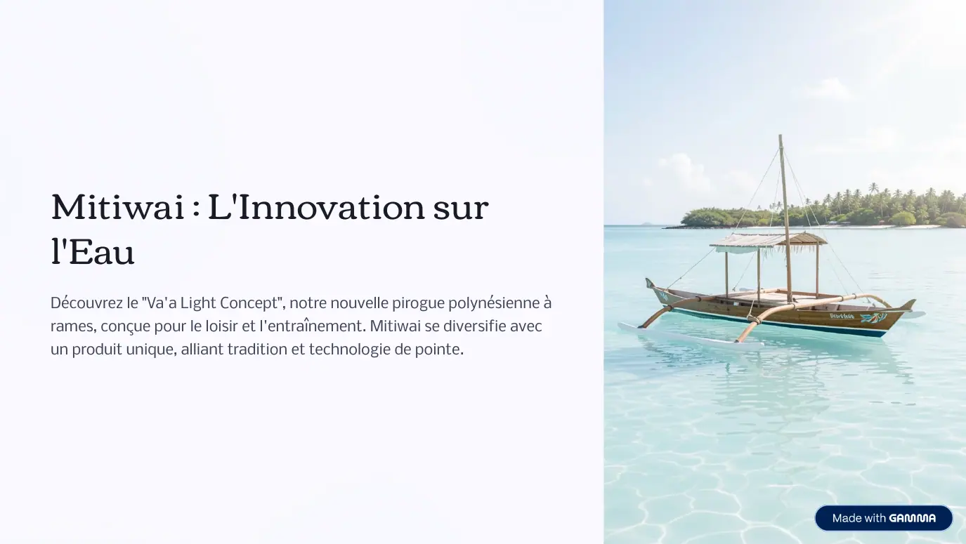 Présentation Mitiwai · page 1